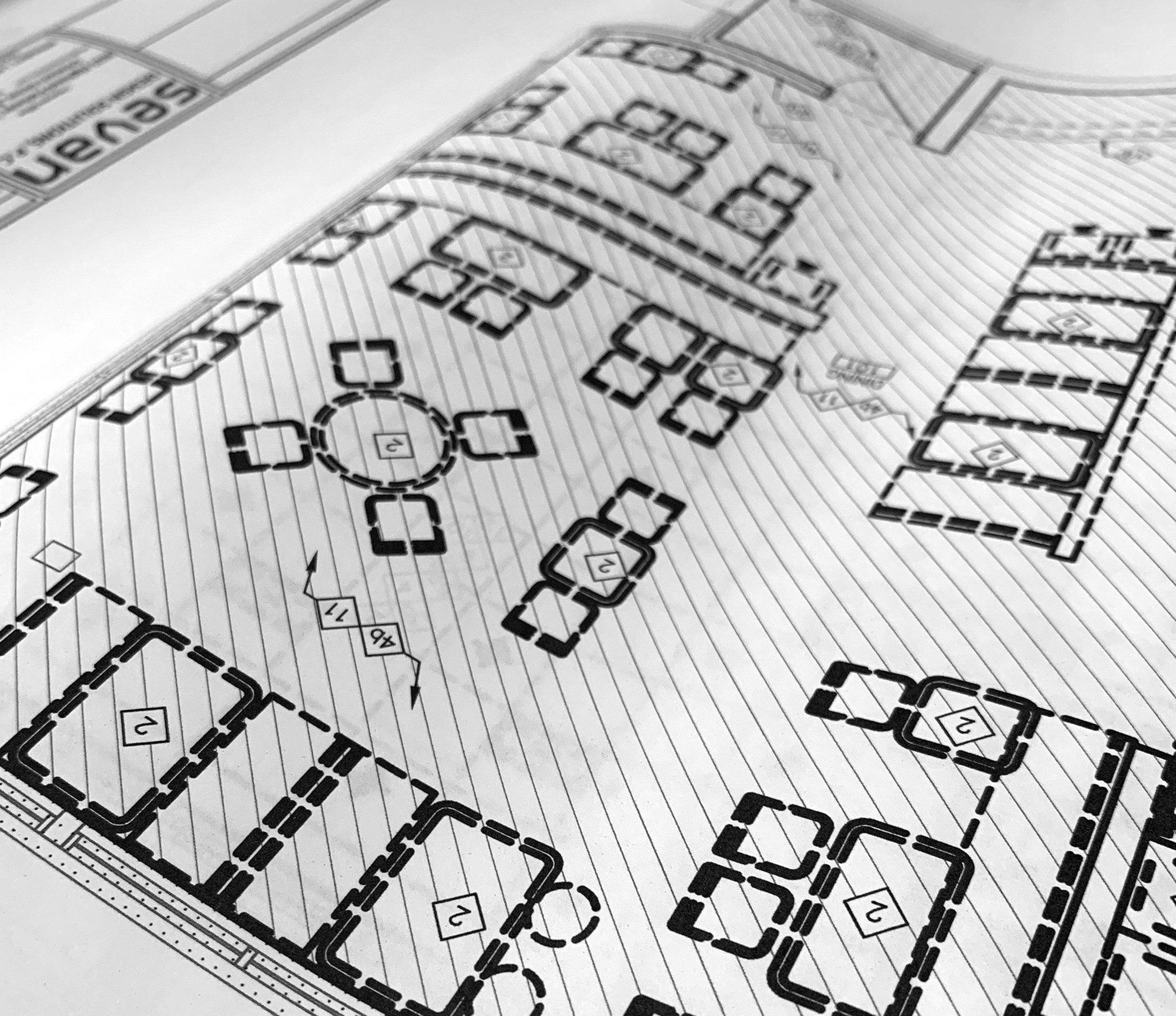 GCM commercial construction blueprint planning